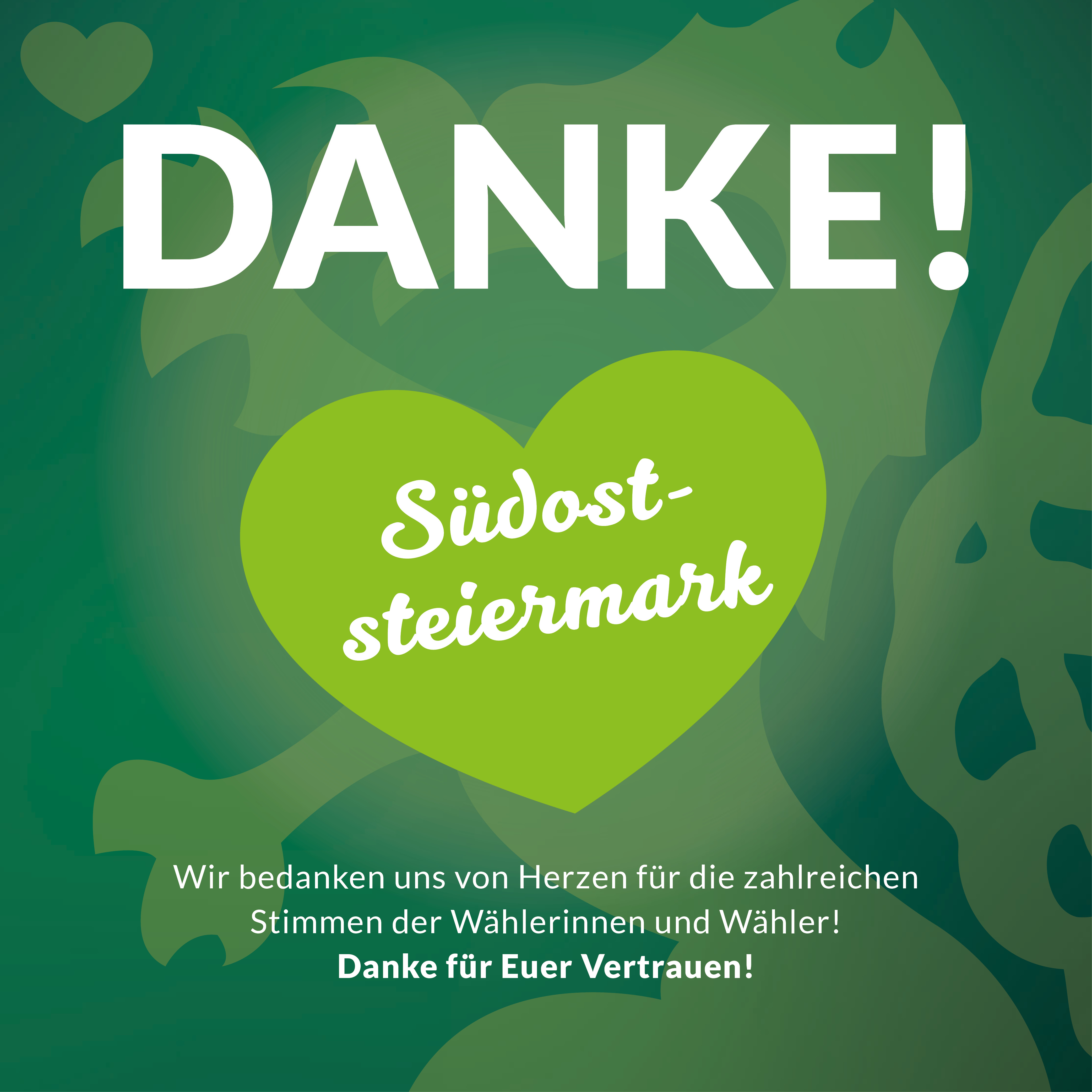 Ein herzliches DANKESCHÖN für Dein/Ihr Vertrauen Südoststeiermark